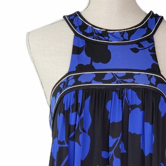 BCBGMaxazria Floral Hi Neck Dress - Picture 6 of 12